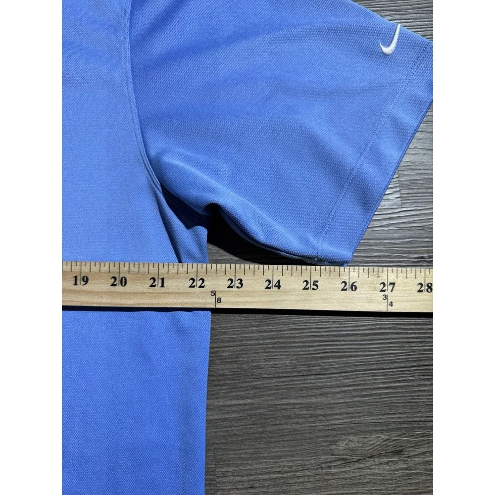 Nike Golf Dri-FIT Men's Large Blue Polo Shirt Short Sleeve JDRF Golf